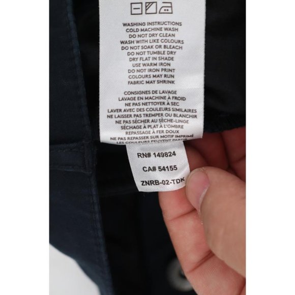 zanerobe pants men's 32 L27 jogger chino flat front slim navy cotton blend - Picture 11 of 11